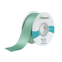 Gift Tek Dark Shale Green Polyester Satin Ribbon - Single Face - 1