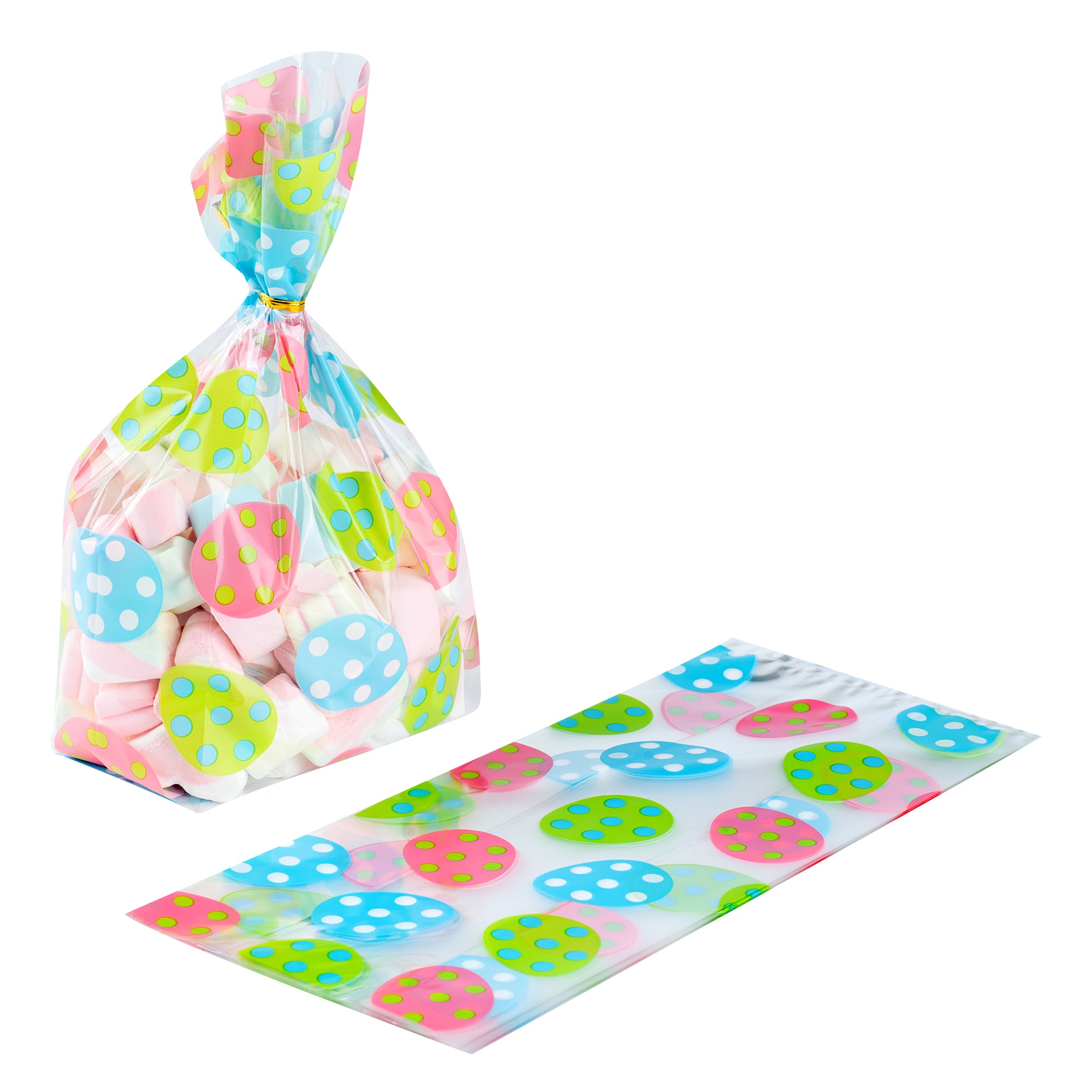 Bag Tek Plastic Candy Bag - Easter Eggs, Gusseted - 5" x 3" x 11" - 4000 count box