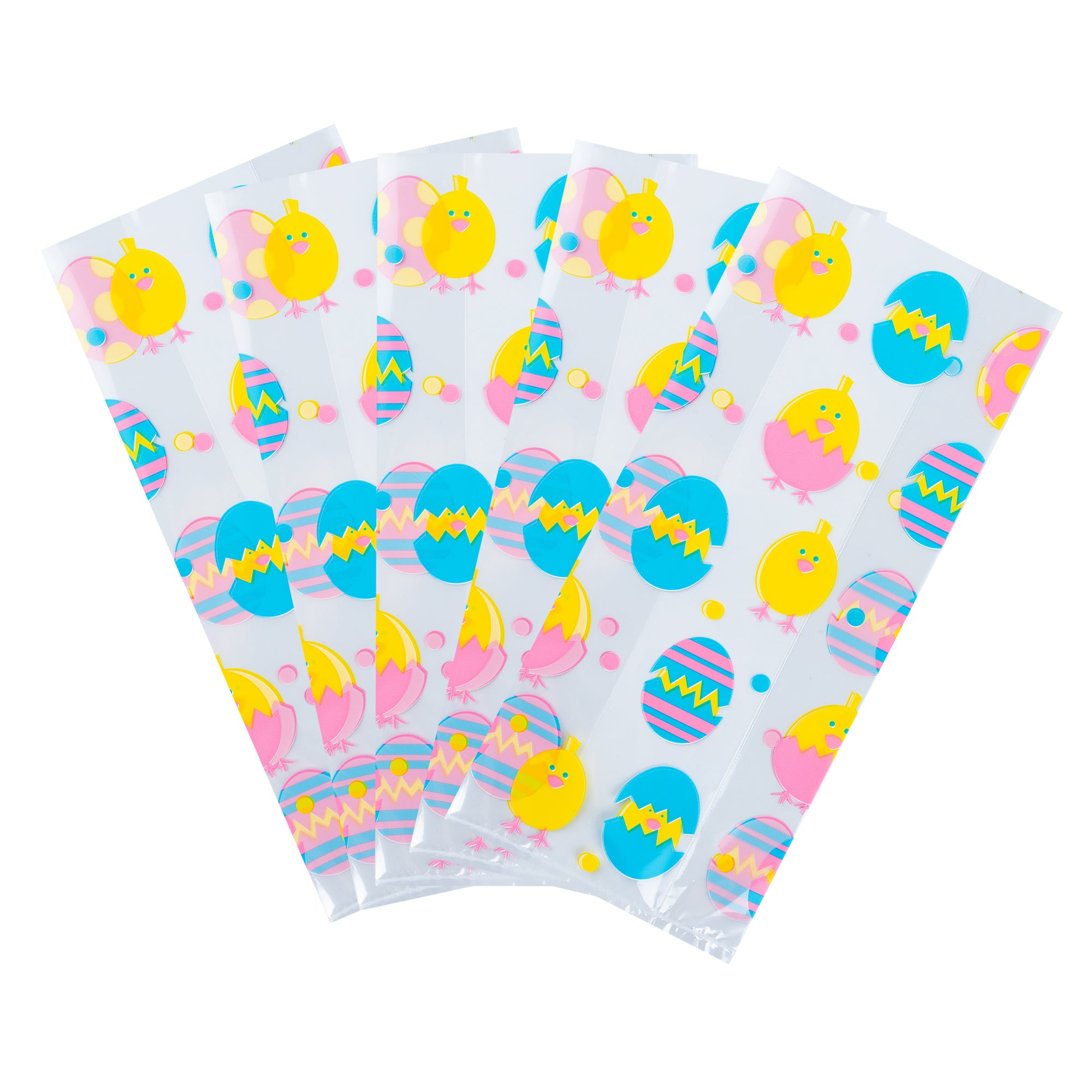 Bag Tek Plastic Candy Bag - Easter Chicks, Gusseted - 5" x 3" x 11" - 4000 count box