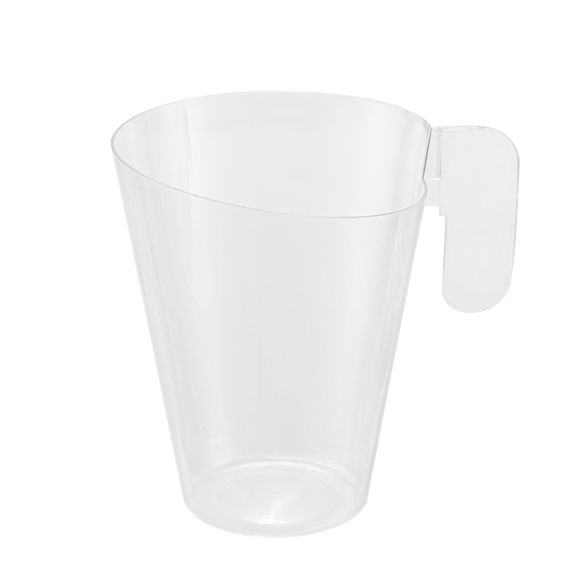 Mini Serve 2 oz Clear Plastic Cup - with Handle - 2 3/4" x 2 3/4" x 3 1/4" - 100 count box