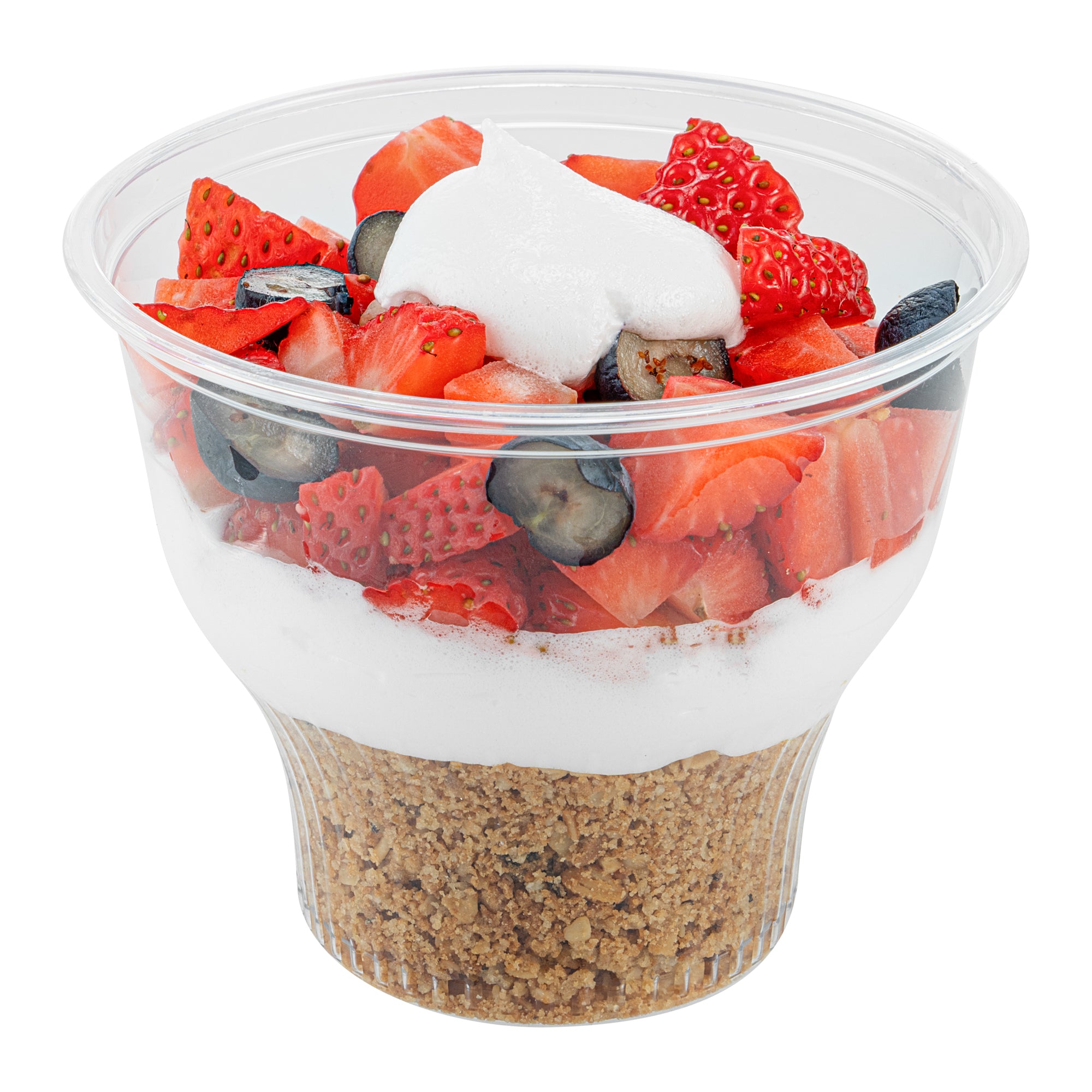 RW Base 14 oz Round Clear Plastic Dessert Cup - 3 3/4" x 3 3/4" x 3 1/2" - 500 count box