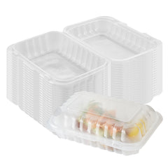 RW Base 29 oz Rectangle Clear Plastic Clamshell Container - Anti-Fog, Microwavable - 9