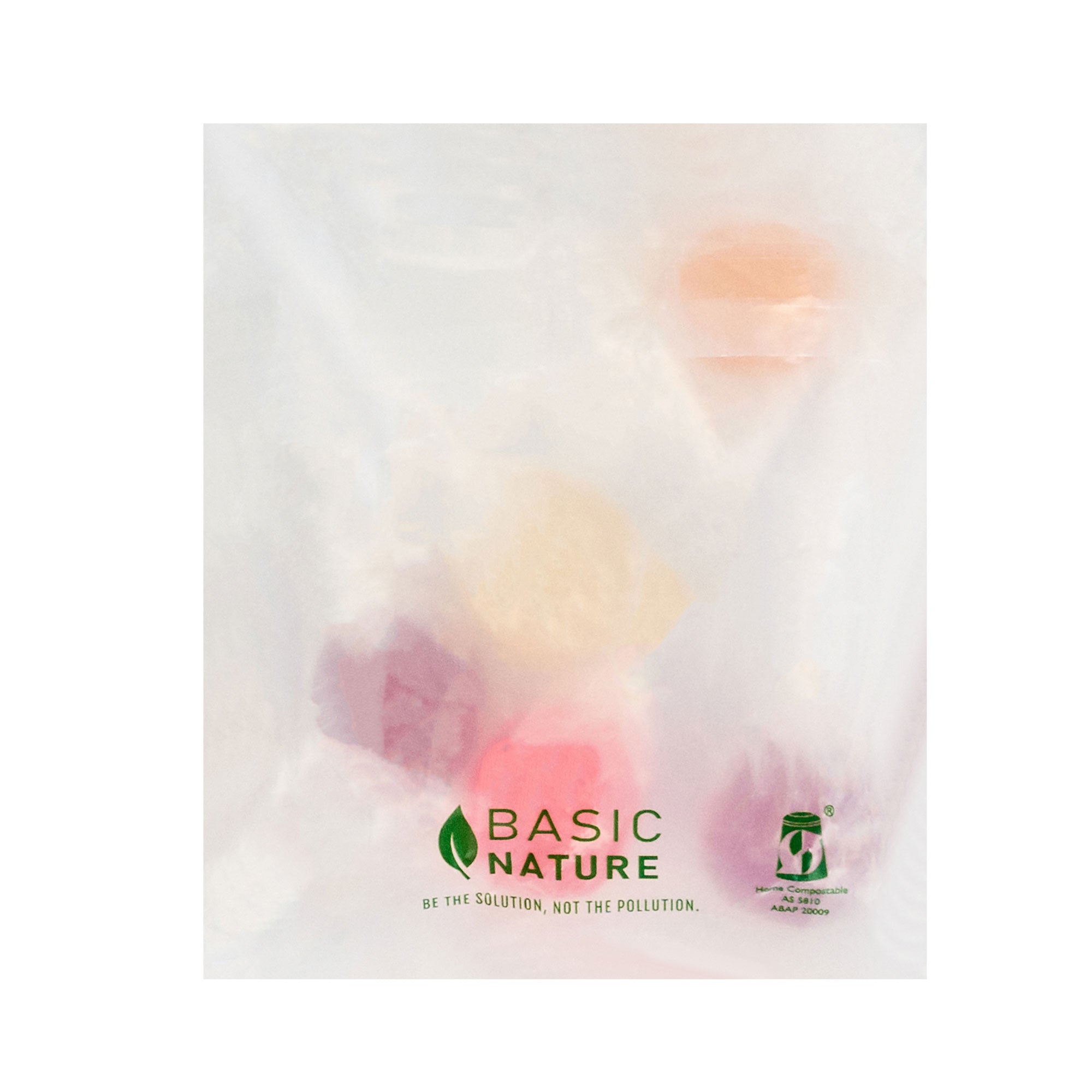 Basic Nature Translucent PLA Plastic / PBAT Lip and Tape Bag - Self-Sealing, Compostable - 4 3/4" x 4" - 100 count box