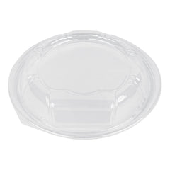 Bento Tek Round Clear Plastic Lid - Fits 10 oz Asian Style Bowl - 6 3/4'' x 6 3/4'' x 1 1/4'' - 100 count box