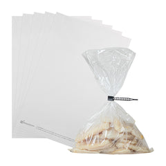 Fresh Hero Clear Plastic Oven Bag - with Ties, BPA-Free - 10