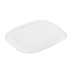 RW Base Rectangle Clear Plastic Lid - Microwavable, Fits 59 oz & 88 oz Food Containers - 13 1/2