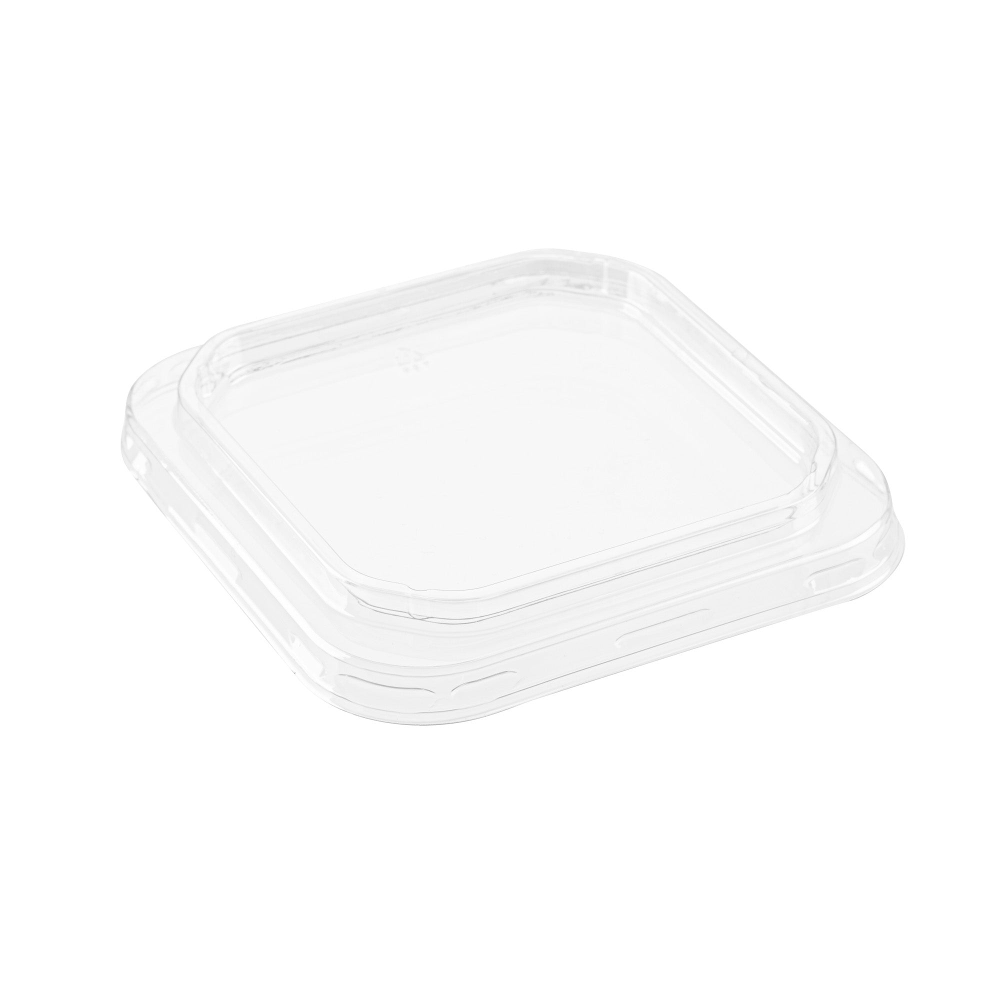 Thermo Tek Square Clear Plastic Lid - Fits 8 - 32 oz Deli / Snack Container - 100 count box