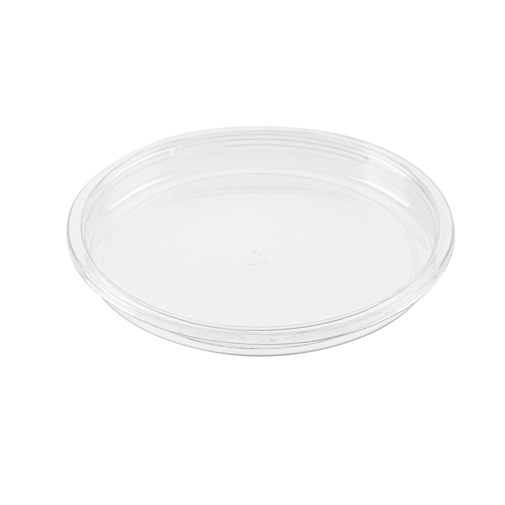 Thermo Tek Round Clear Plastic Lid - Fits 8, 12, 16 and 24 oz Deli Container - 100 count box