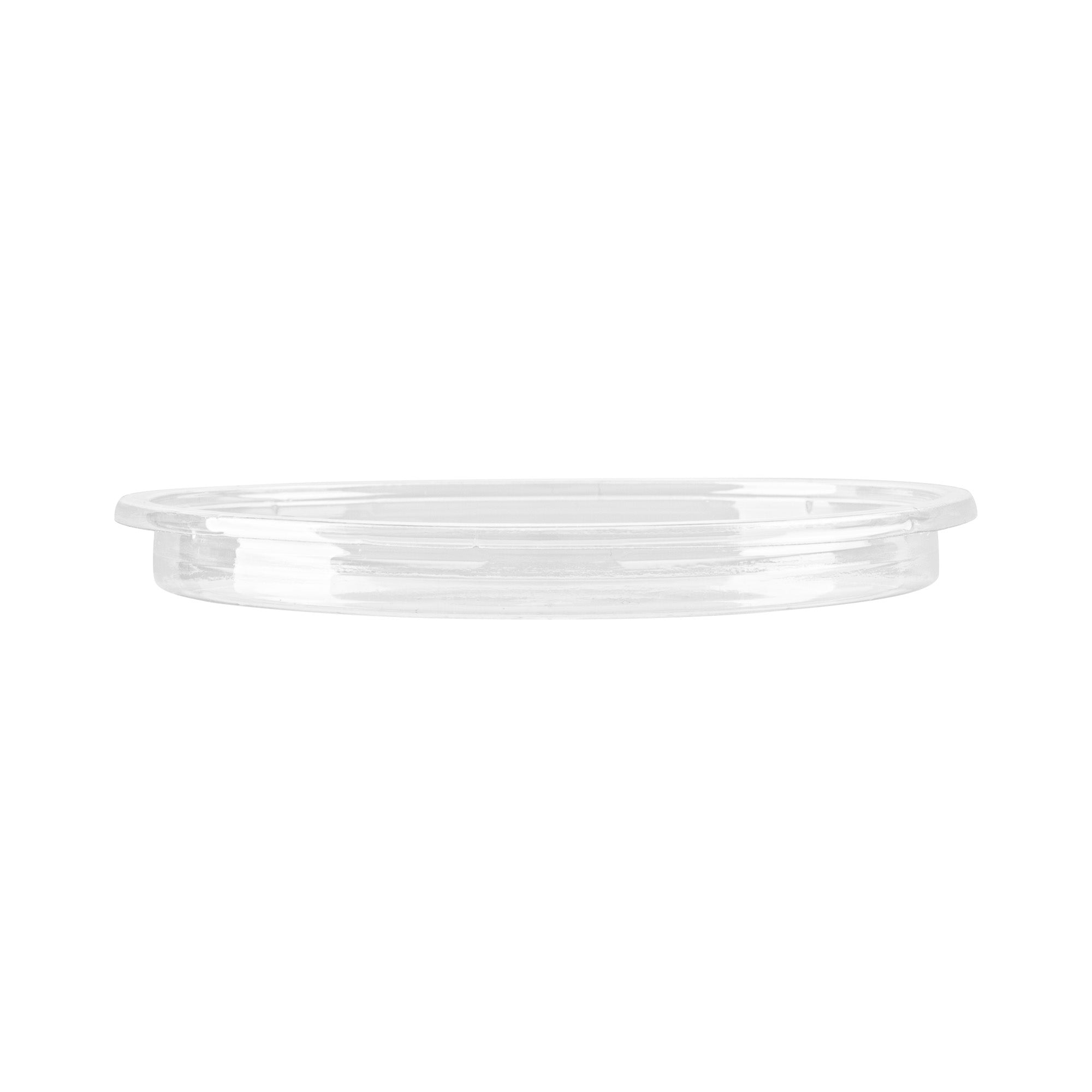 Thermo Tek Round Clear Plastic Lid - Fits 8, 12, 16 and 24 oz Deli Container - 100 count box