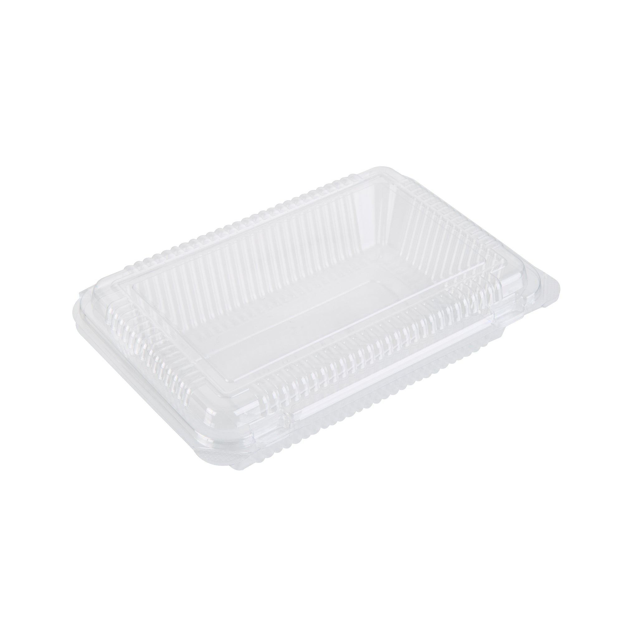 Thermo Tek Rectangle Clear Plastic Clamshell Container - 7 1/2" x 5 1/4" x 1 3/4" - 100 count box