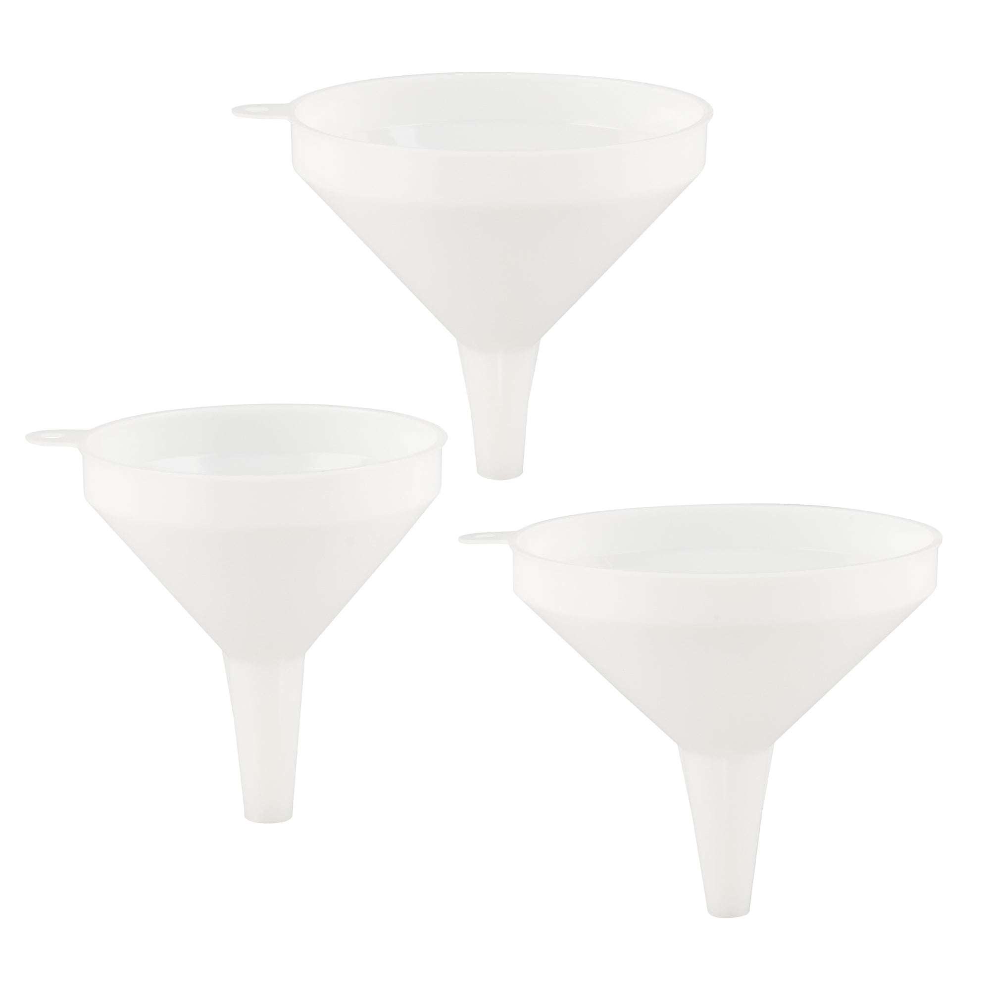 Met Lux White Plastic Funnel Set - 3-Piece - 1 count box