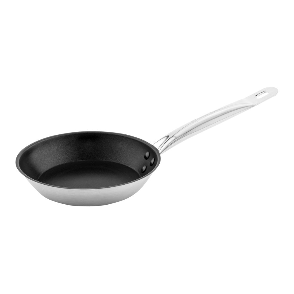 Met Lux Round Stainless Steel 8" Fry Pan - Non-Stick, Induction Ready - 1 count box