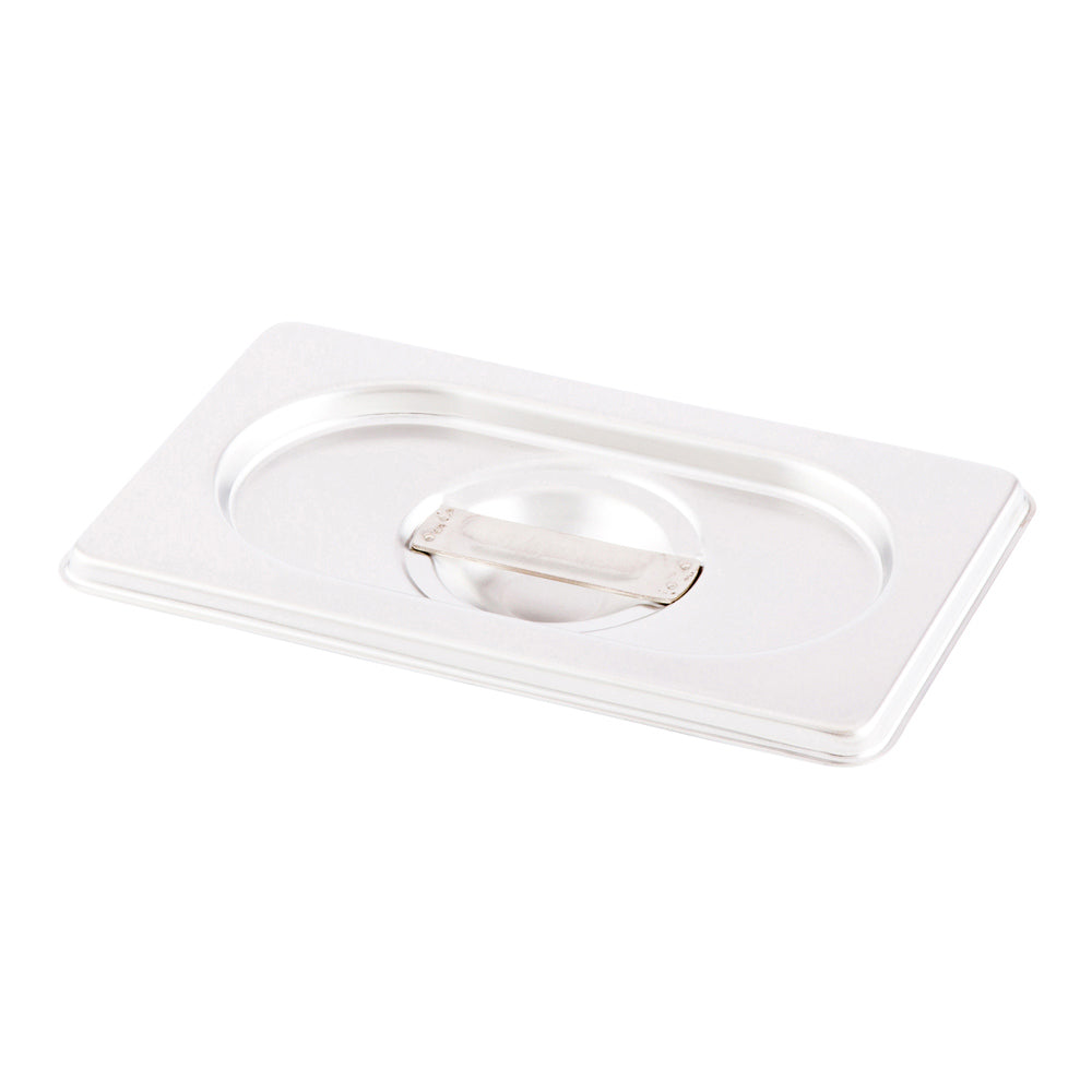 Met Lux Rectangle Stainless Steel Lid - Fits 1/9 Size Steam Table Pan - 1 count box