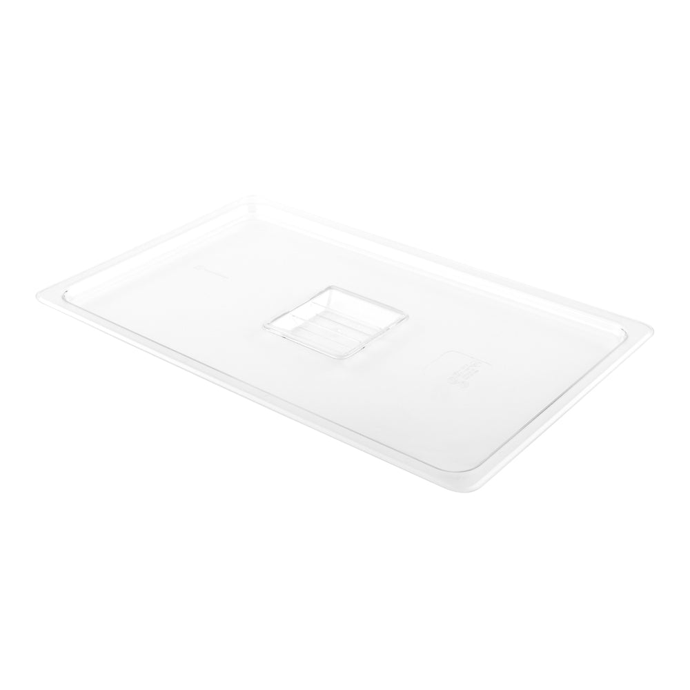 Met Lux Rectangle Clear Plastic Lid - Fits Full Size Cold Food Storage Container - 10 count box