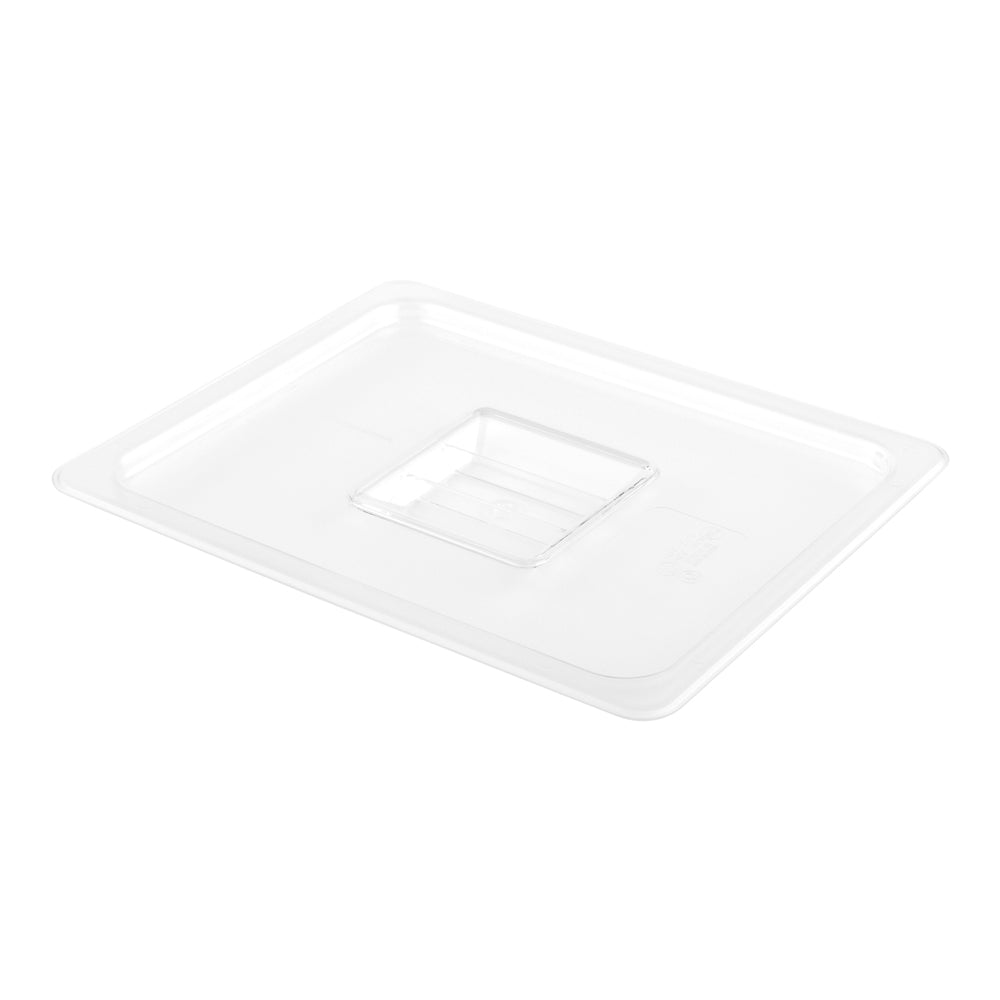 Met Lux Rectangle Clear Plastic Lid - Fits 1/2 Size Cold Food Storage Container - 10 count box