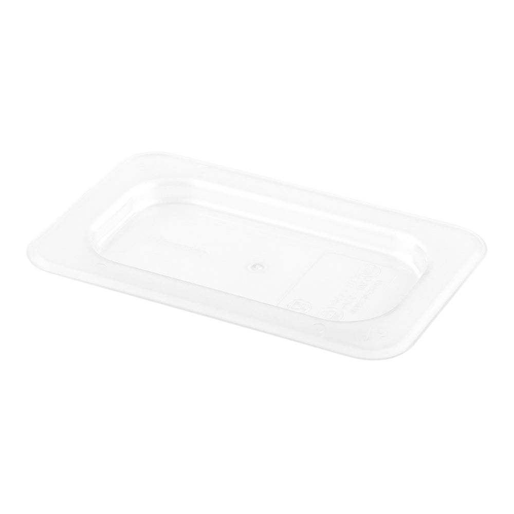 Met Lux Rectangle Clear Plastic Lid - Fits 1/9 Size Cold Food Storage Container - 10 count box