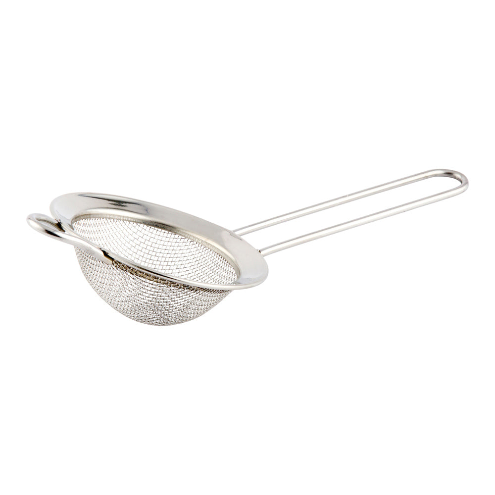 Met Lux Round Stainless Steel Mesh Strainer - 7 1/2" x 3" x 1 1/2" - 1 count box