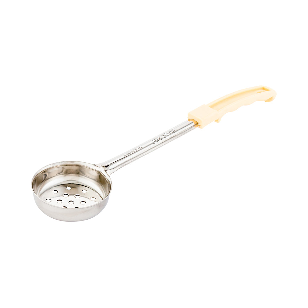 Met Lux 3 oz Stainless Steel Spoodle - Perforated, with Ivory Handle - 1 count box