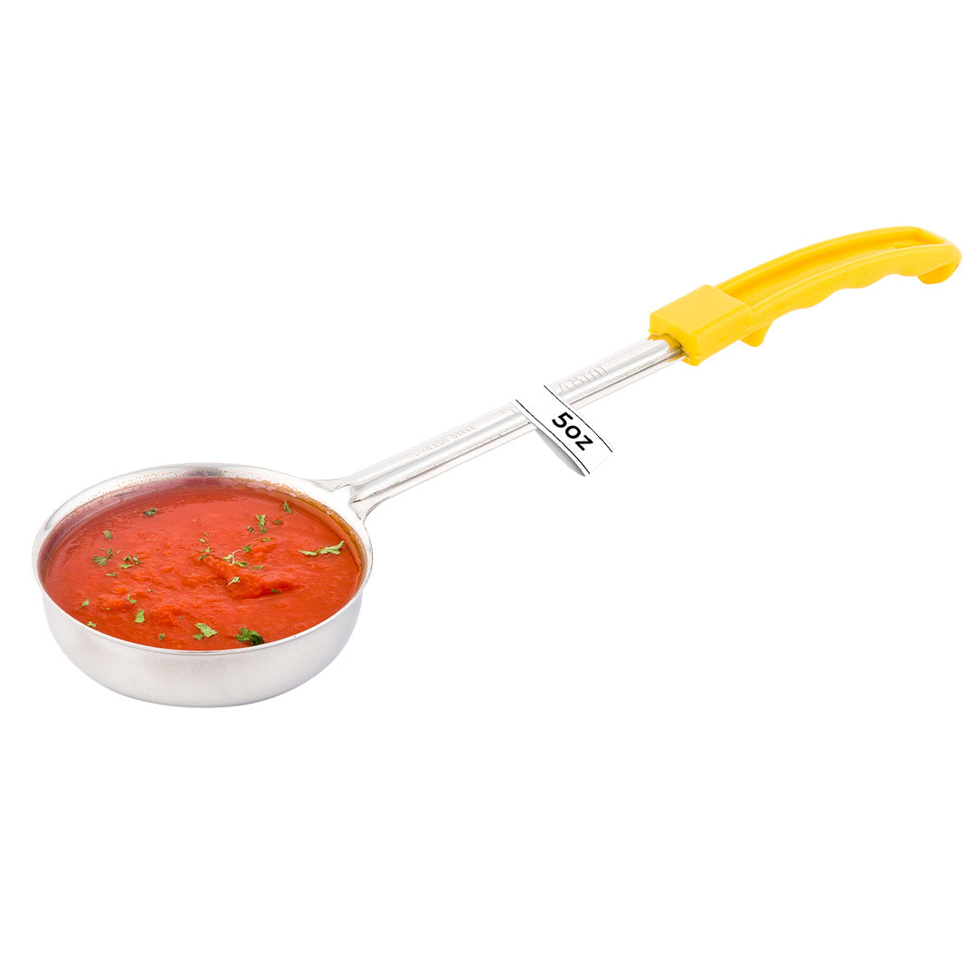 Met Lux 5 oz Stainless Steel Spoodle - Solid, with Yellow Handle - 1 count box