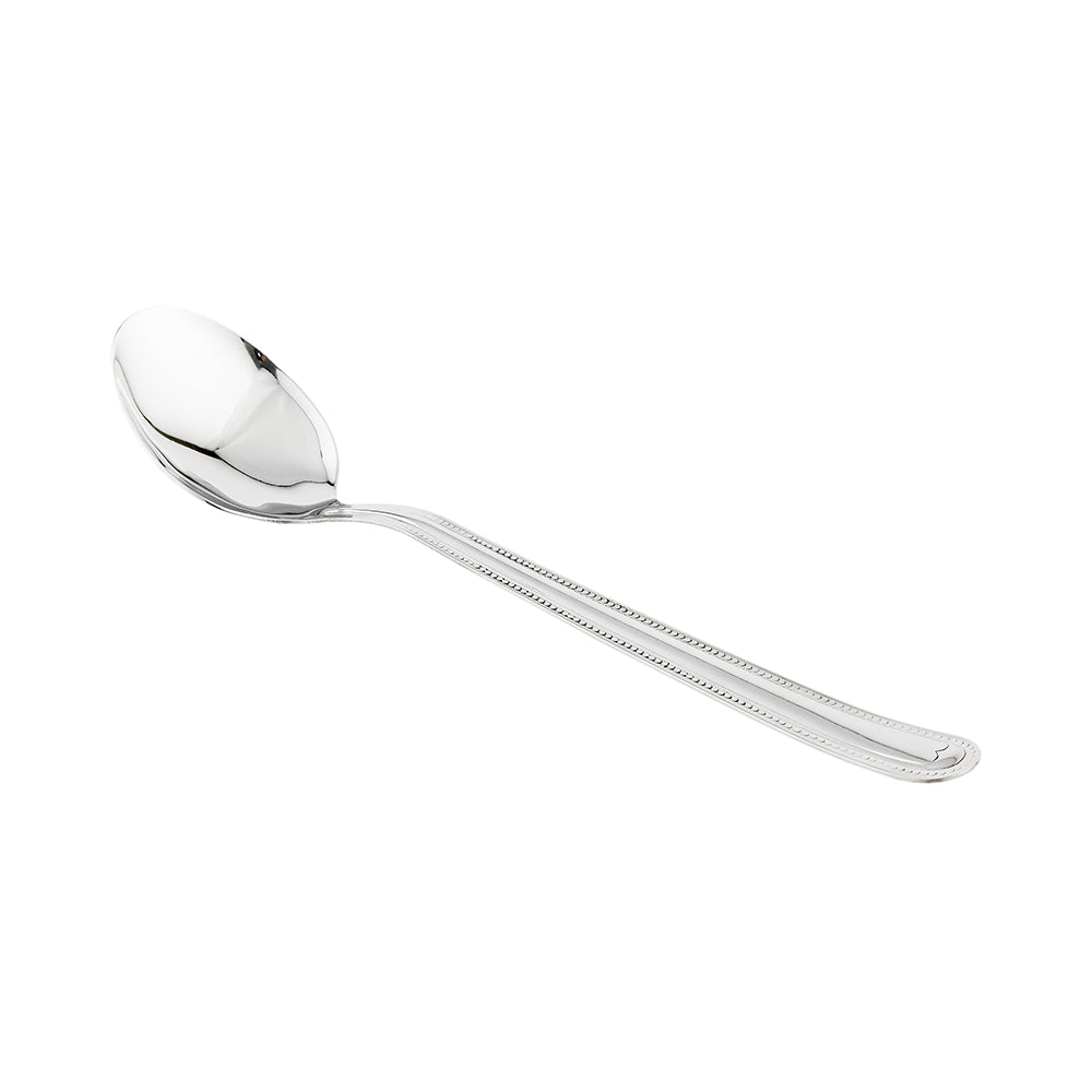 Met Lux Silver Stainless Steel Serving Buffet Spoon - Solid - 12 1/2" - 1 count box