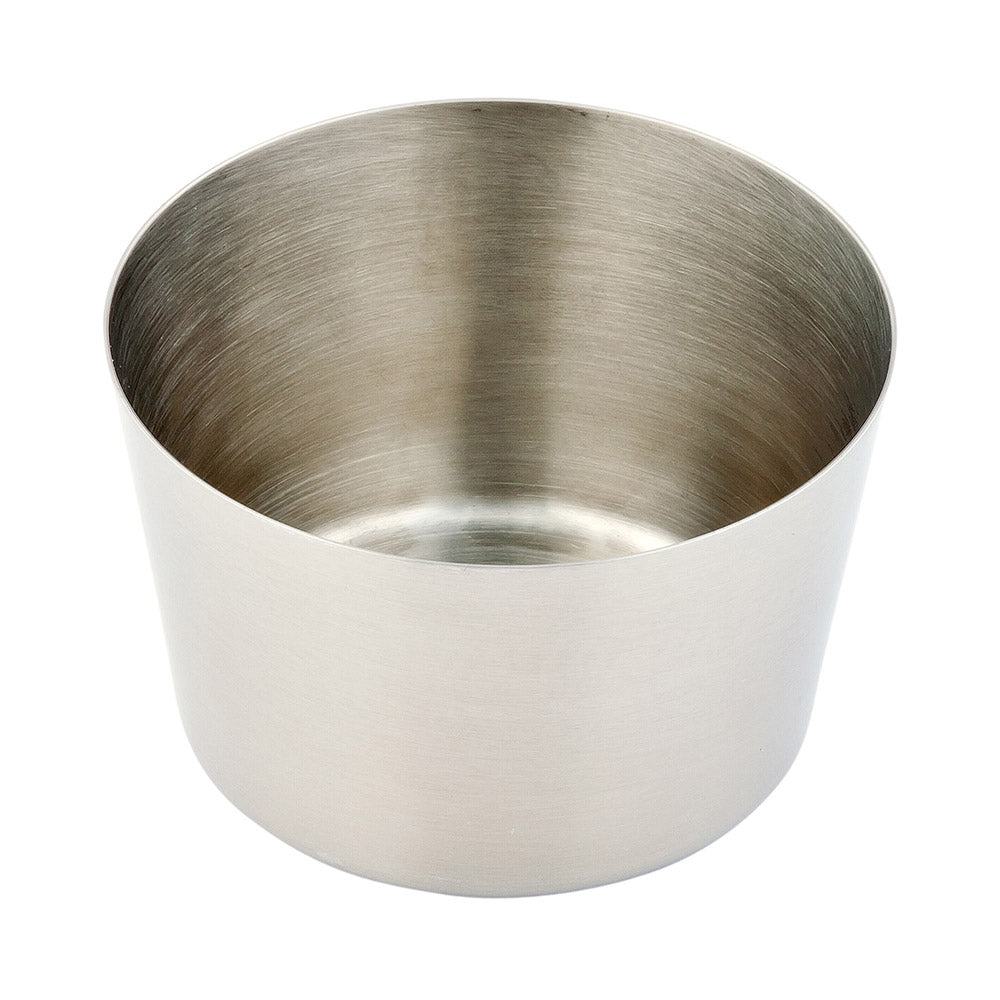 Met Lux Stainless Steel French Fry Cup - Short, Satin Finish - 3 1/4" x 2" - 1 count box