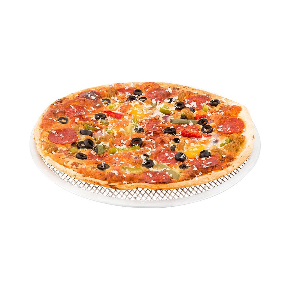 Met Lux Aluminum Mesh Pizza Screen - 12" x 12" - 1 count box