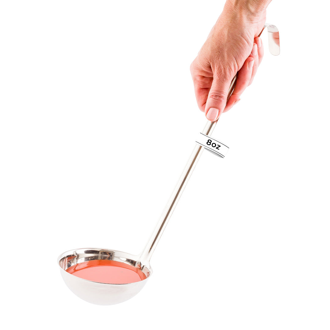 Met Lux 8 oz Stainless Steel Serving Ladle - One-Piece - 1 count box