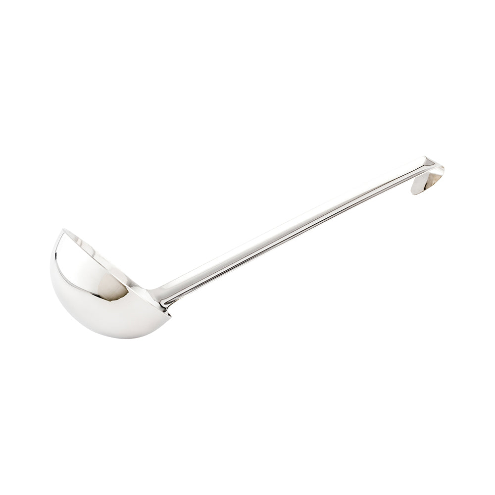 Met Lux 8 oz Stainless Steel Heavy-Duty Serving Ladle - One-Piece - 1 count box