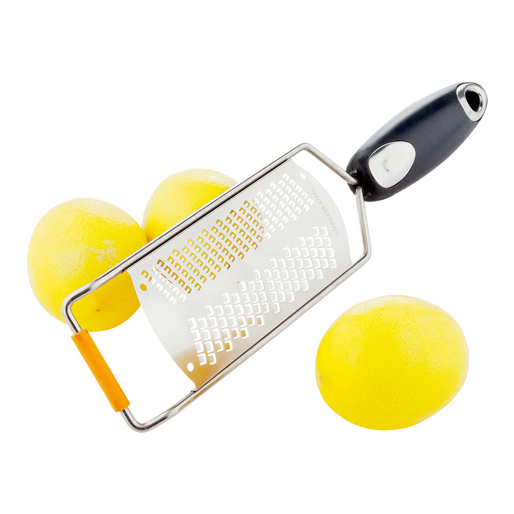 Met Lux Stainless Steel Fine Grater - with Plastic Handle - 12" - 1 count box