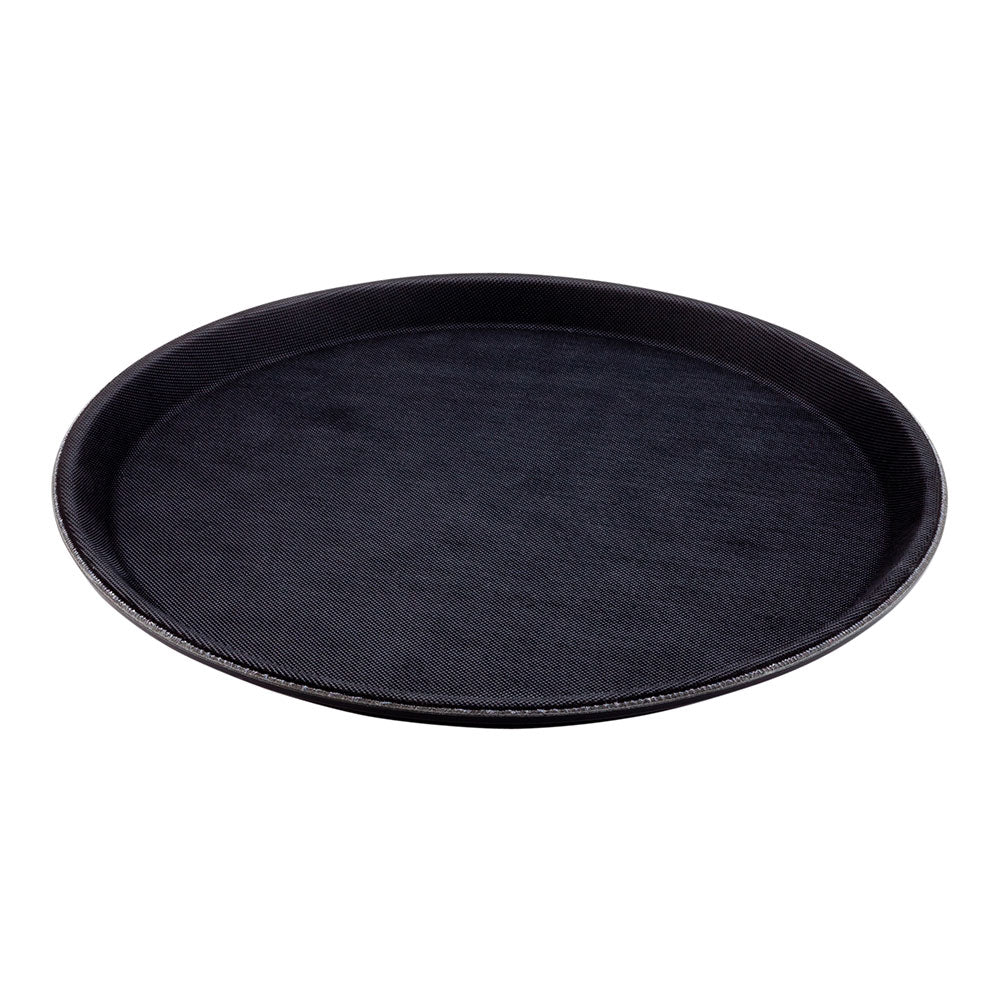 Bar Lux Round Black Serving Tray - Non-Slip - 11"  - 1 count box