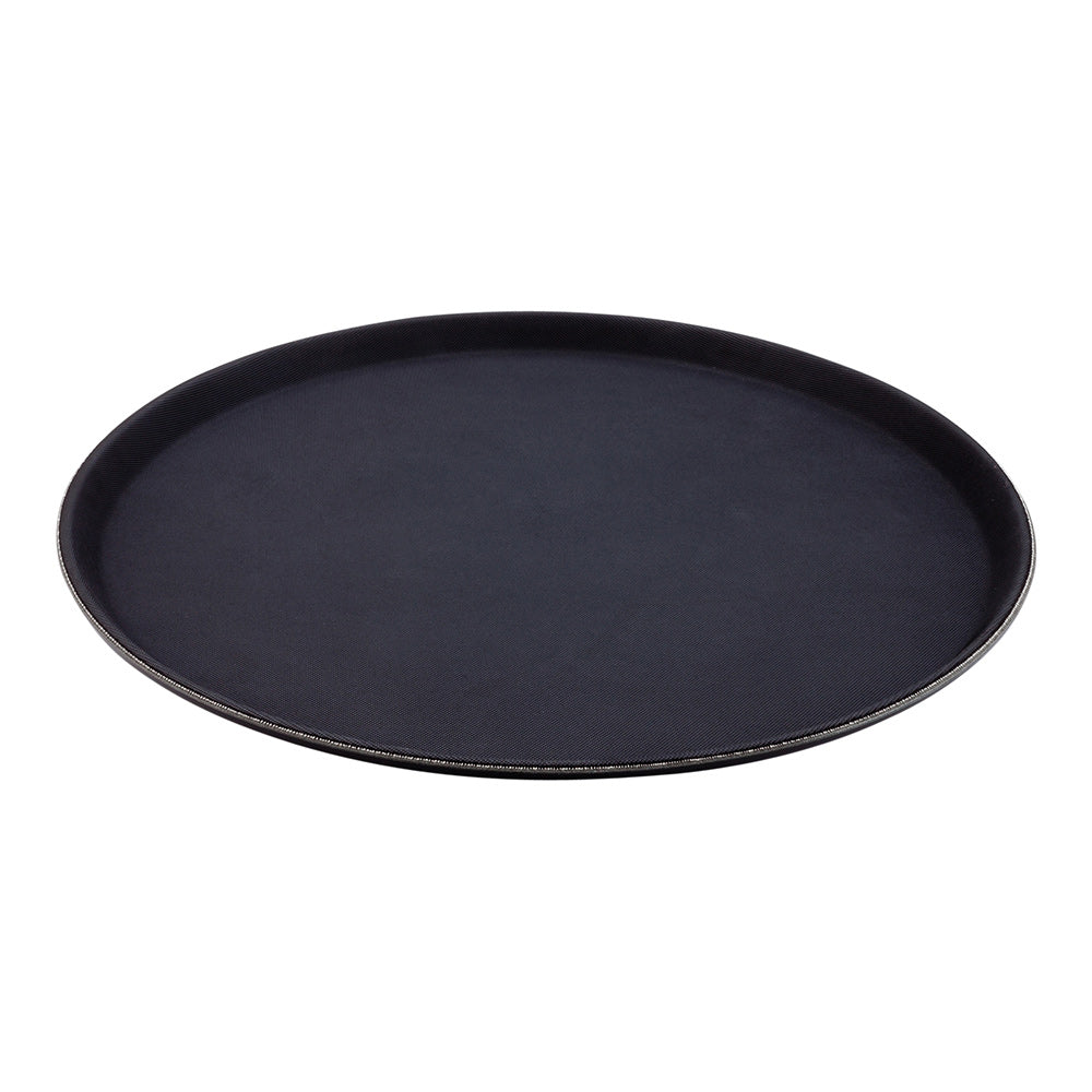 Bar Lux Round Black Serving Tray - Non-Slip - 16" - 1 count box