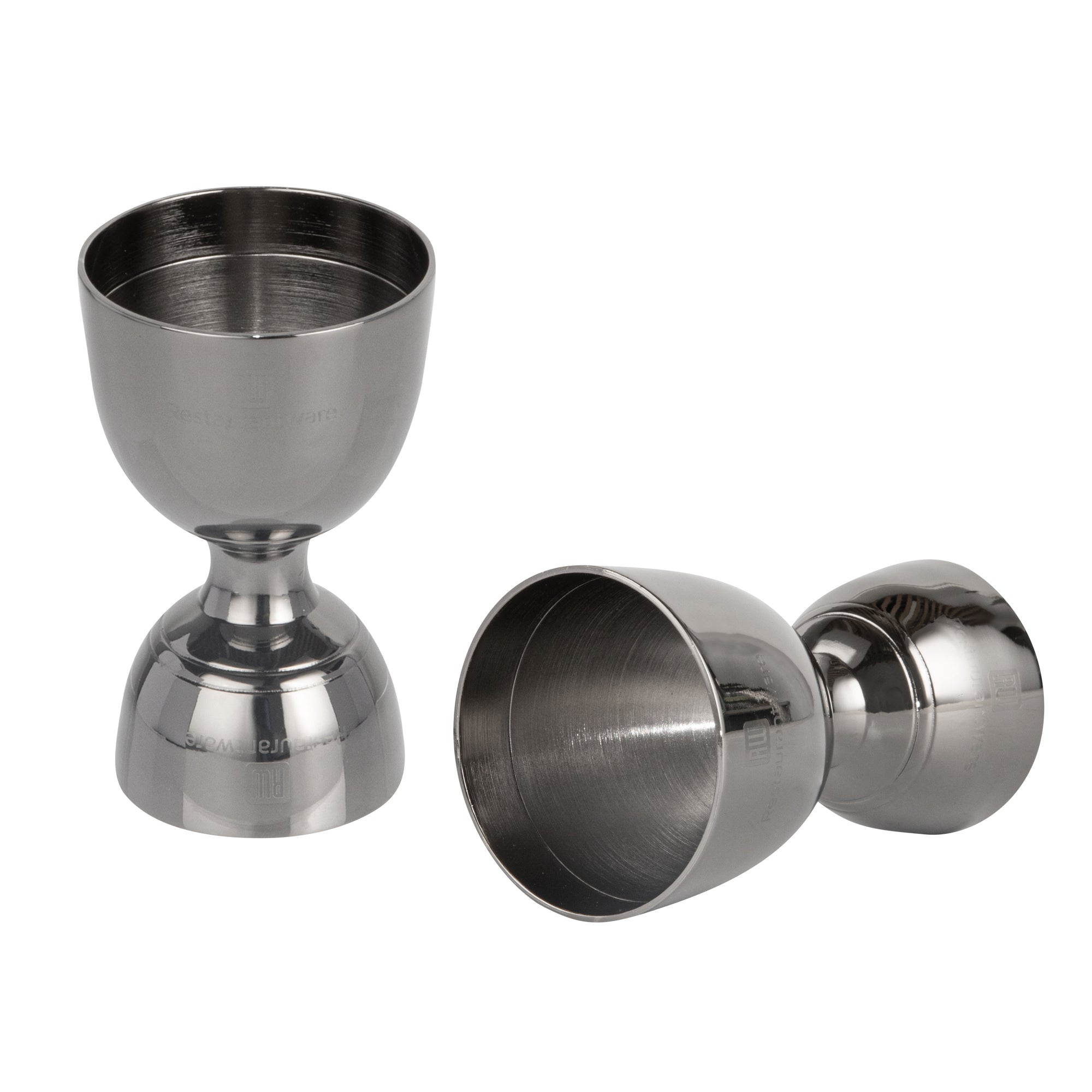 Bar Lux 1 oz / 2 oz Black-Plated Stainless Steel Jigger - Negroni - 1 count box