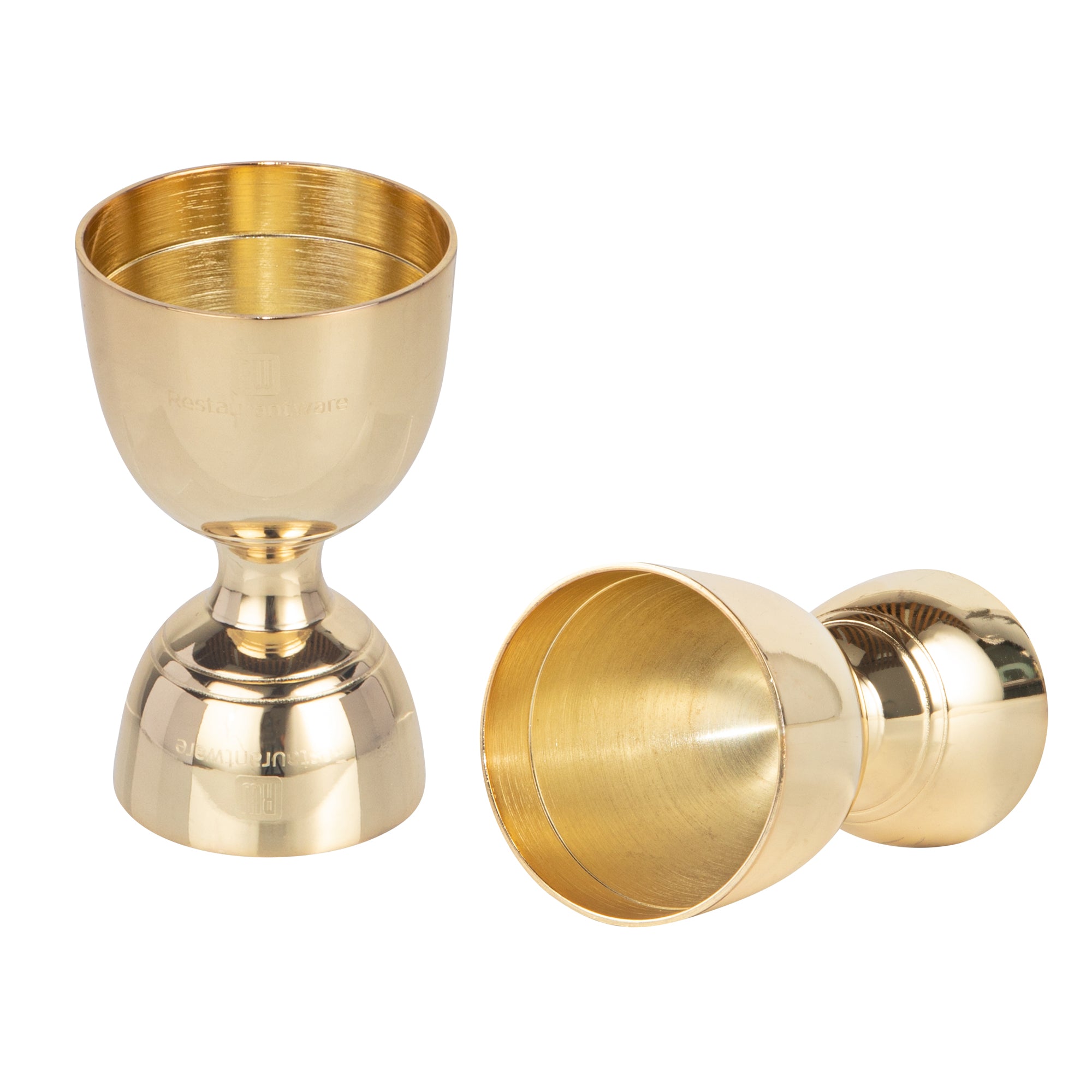 Bar Lux 1 oz / 2 oz Gold-Plated Stainless Steel Jigger - Negroni - 1 count box