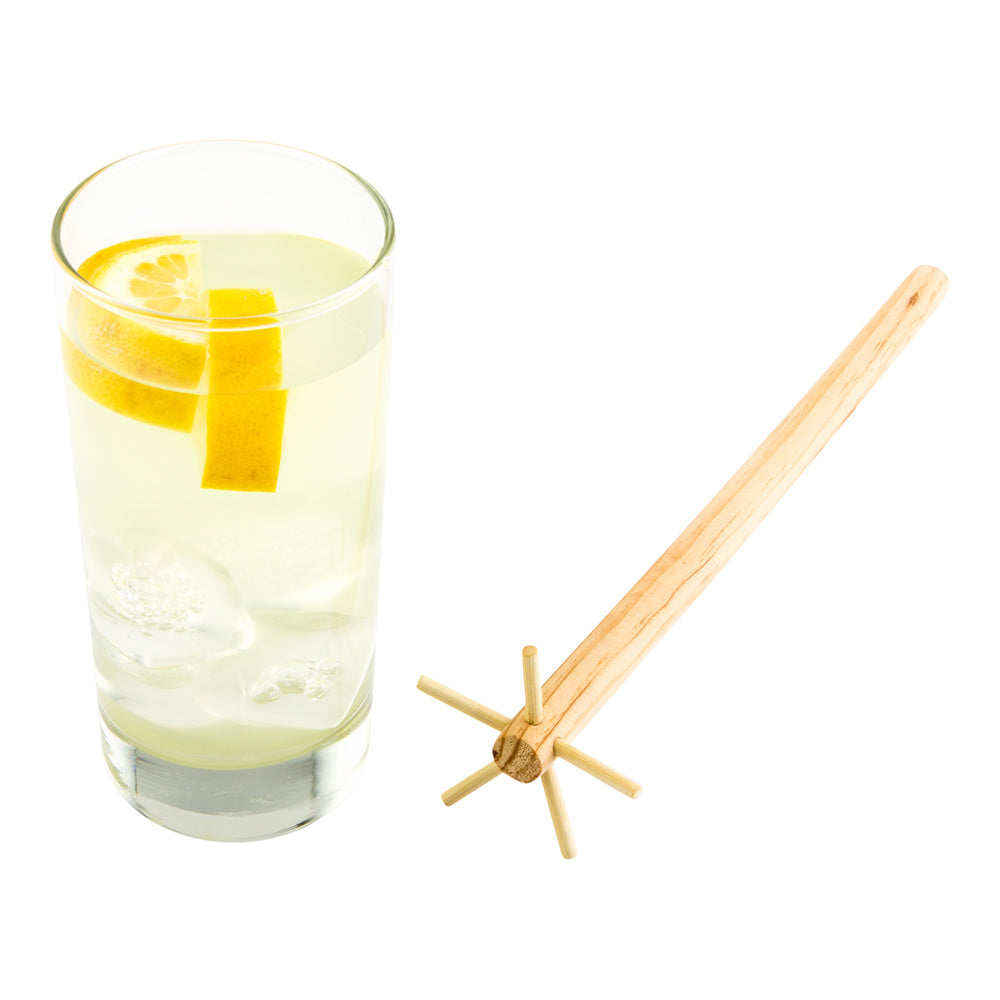 Bar Lux Natural Wood Swizzle Stick - 11 1/4" - 1 count box