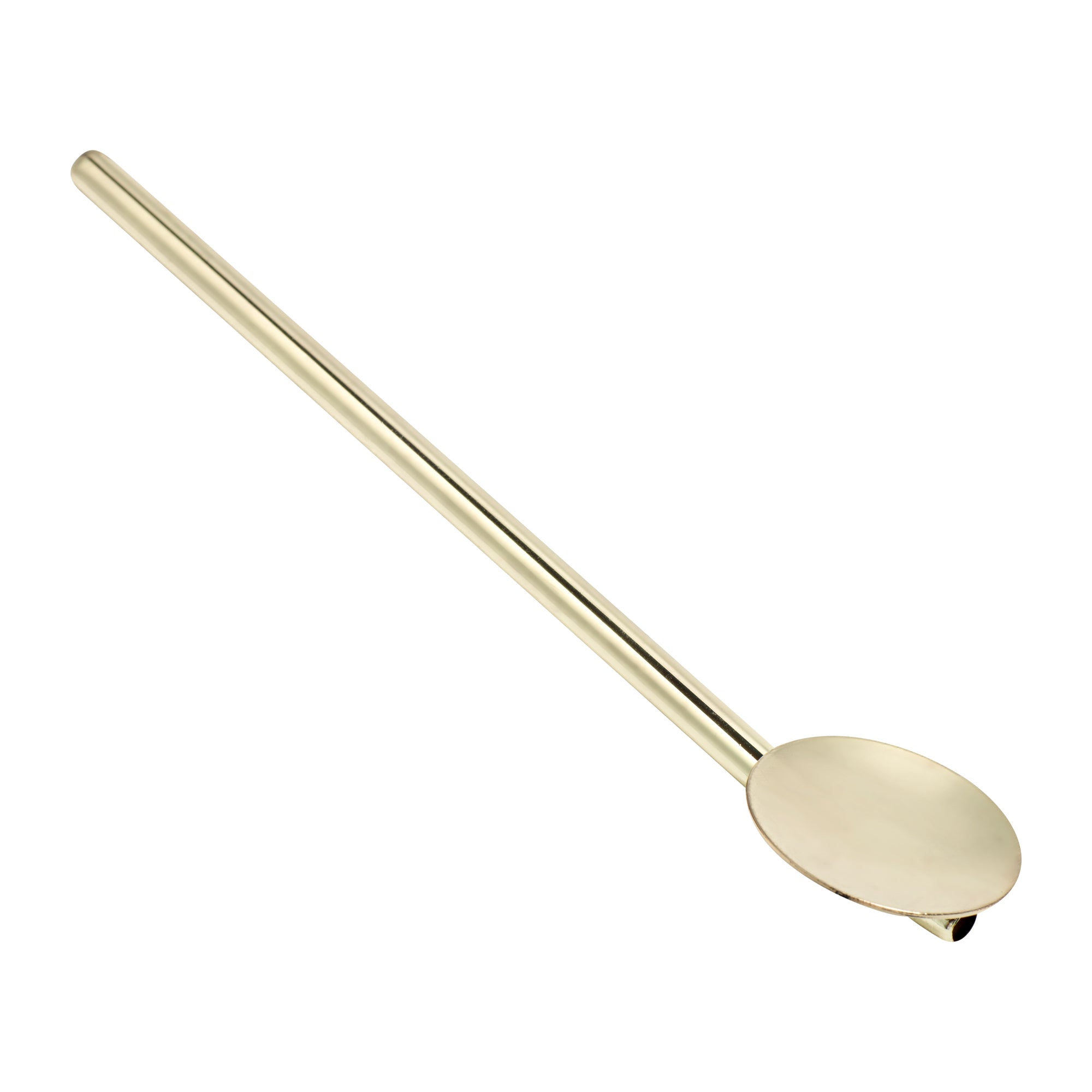 Bar Lux Gold-Plated Stainless Steel Julep Spoon Straw - 5" - 2 count box