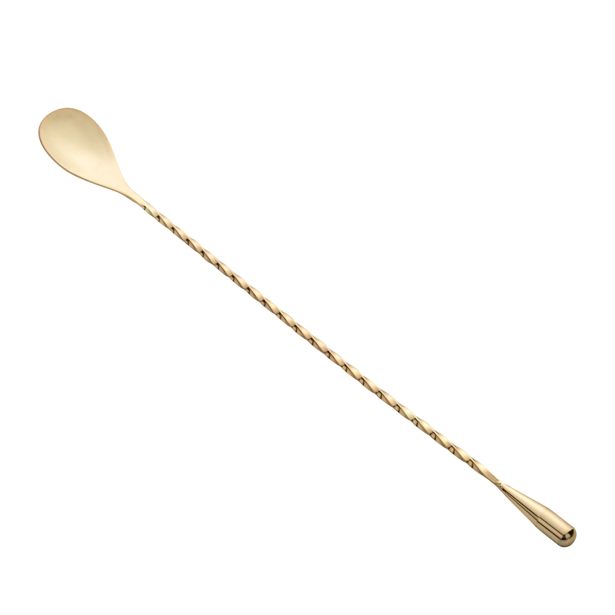 Bar Lux Gold-Plated Stainless Steel Belicoso Barspoon - 12" - 1 count box