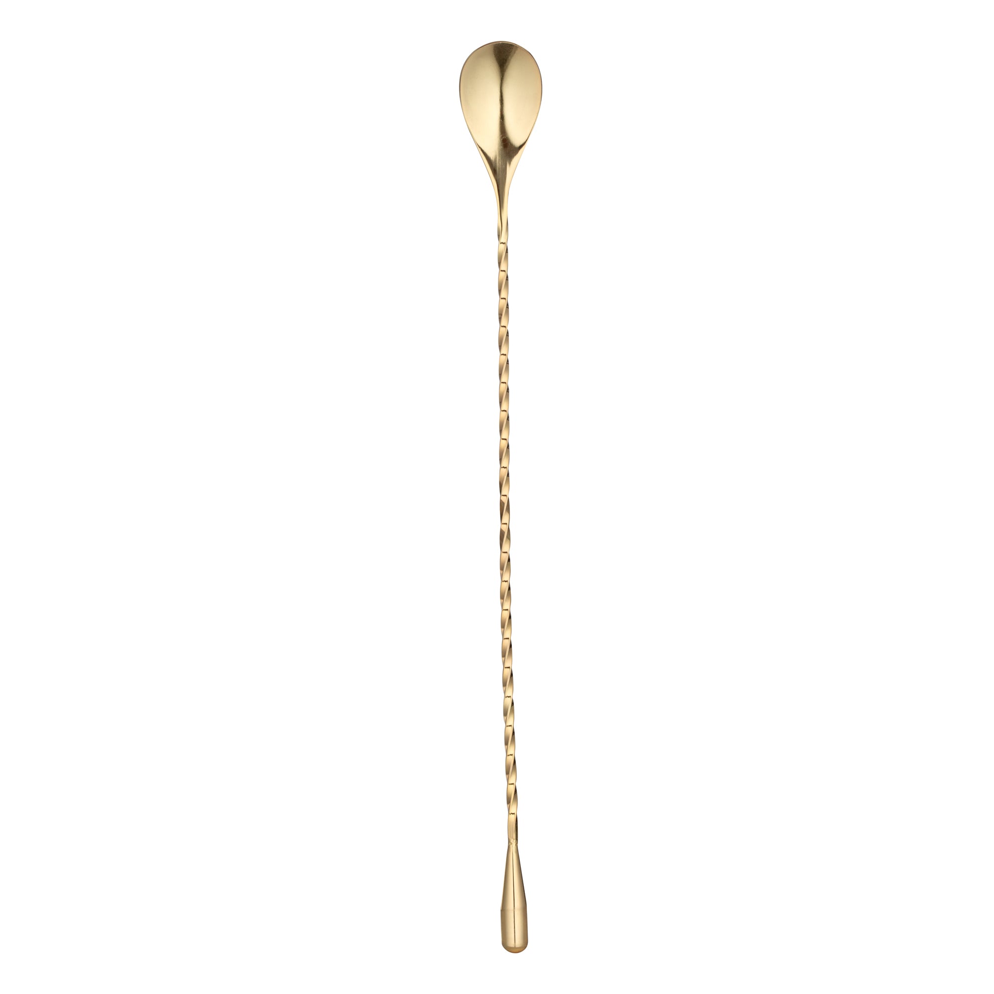 Bar Lux Gold-Plated Stainless Steel Belicoso Barspoon - 12" - 1 count box