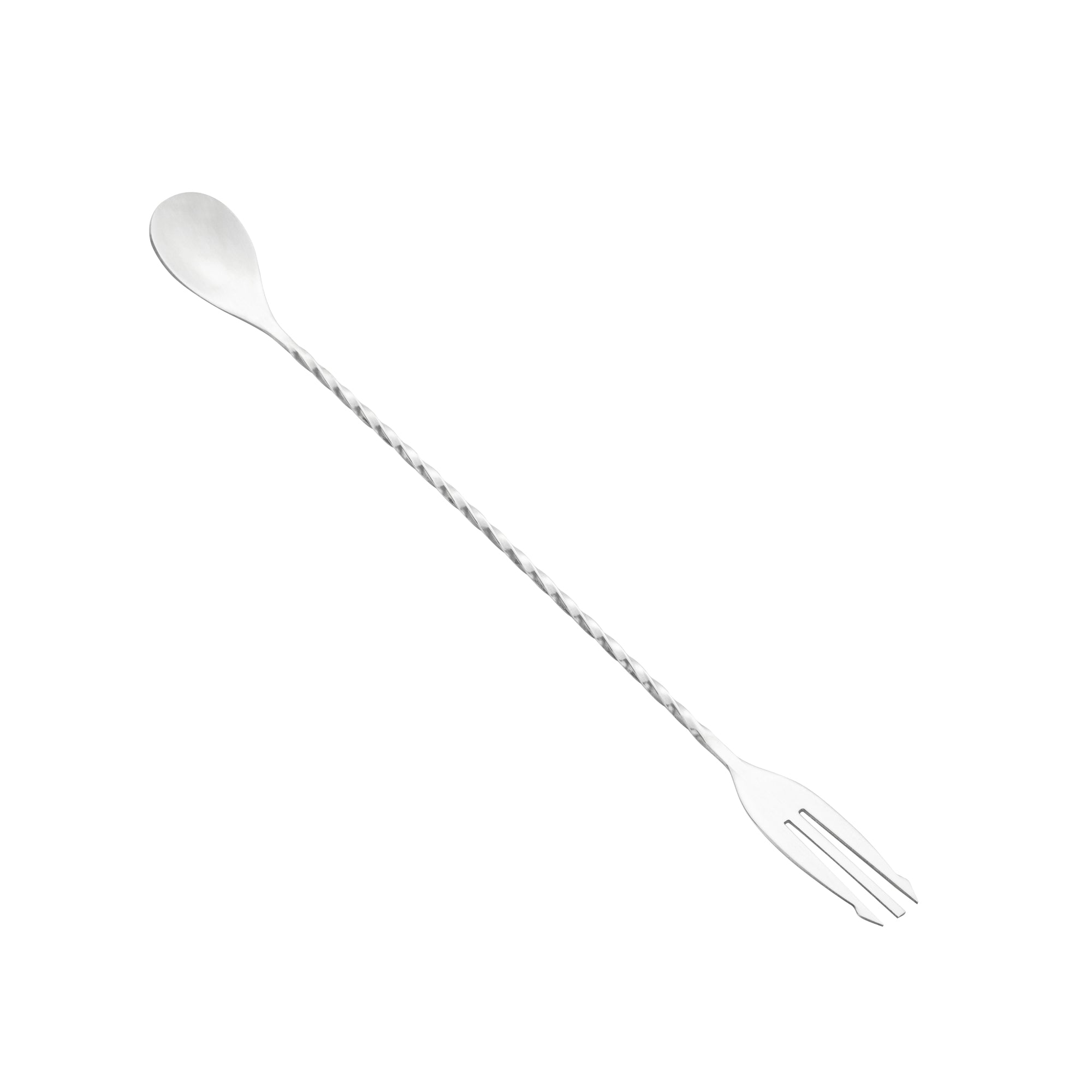 Bar Lux Stainless Steel Trident Barspoon - 12" - 1 count box