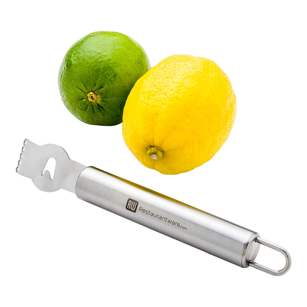 Met Lux Stainless Steel Citrus Zester and Channel Knife - 6 1/2" x 1" x 3/4" - 1 count box