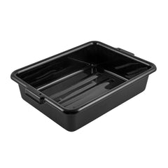 RW Clean Black Plastic Bus Tub - Easy Grip - 21 1/4