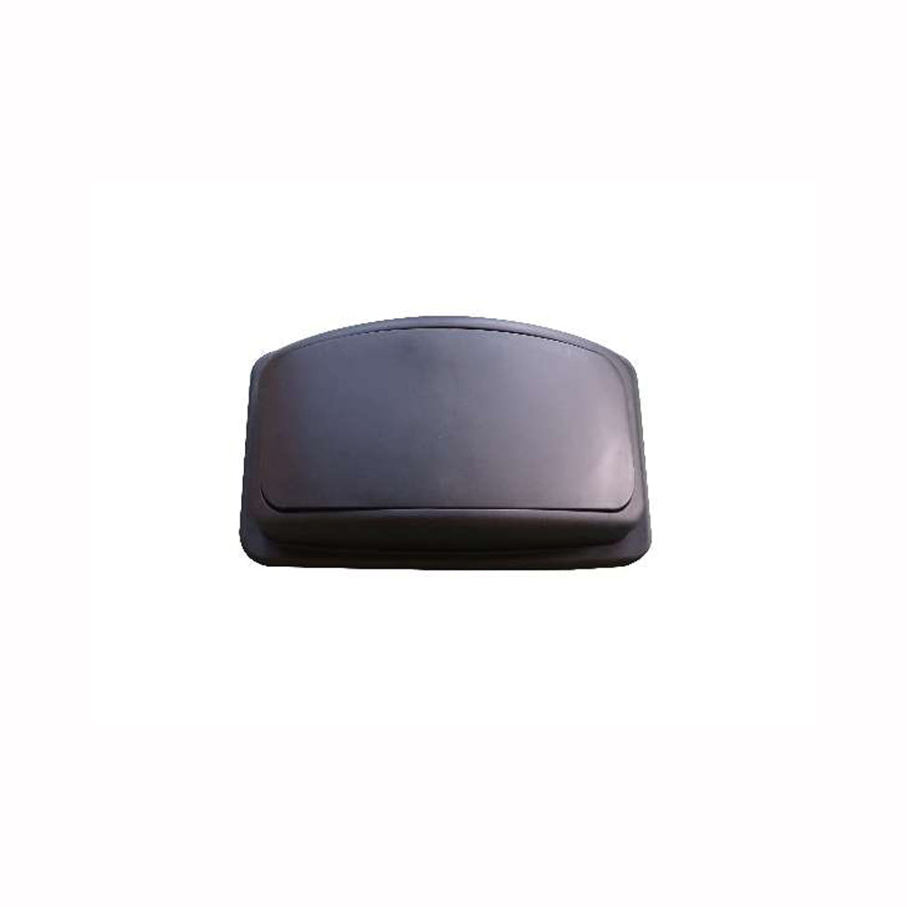 RW Clean Black Plastic Dome Trash Can Lid - Swing Top, Fits 23 gal Slim Trash Can - 20 1/4" x 11 1/2" x 6 1/4" - 1 count box