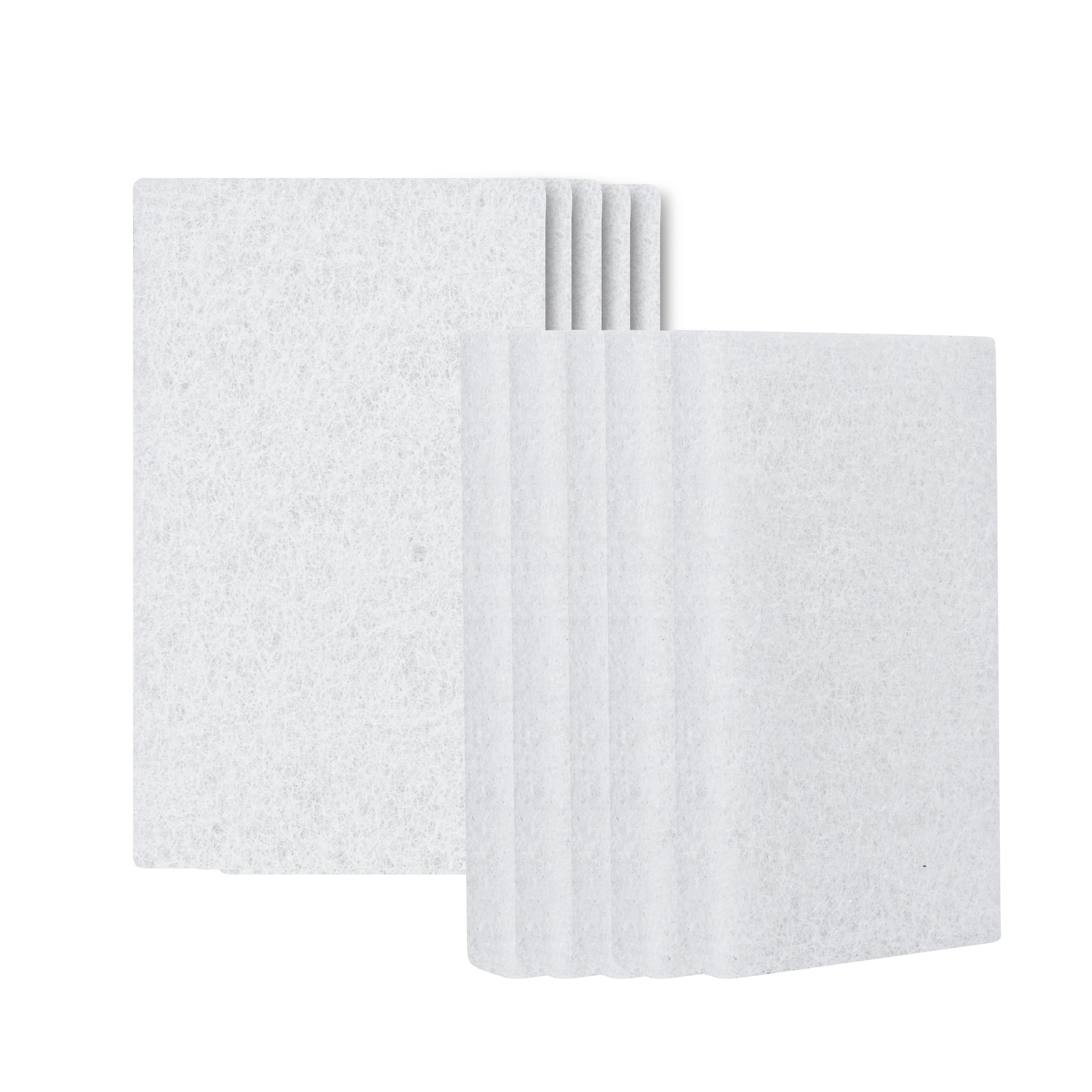 RW Clean White Scouring Pad - Multi-Purpose, Light Duty - 6" x 3 1/2" x 1" - 10 count box