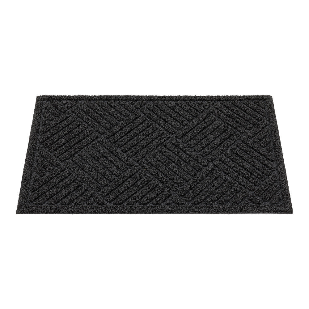 Comfy Feet Black Heavy-Duty Outdoor Floor Mat - Diamond - 36" x 24" - 1 count box