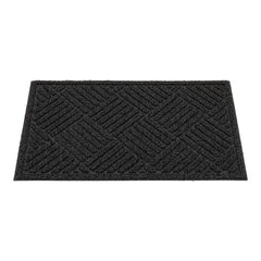 Comfy Feet Black Heavy-Duty Outdoor Floor Mat - Diamond - 36