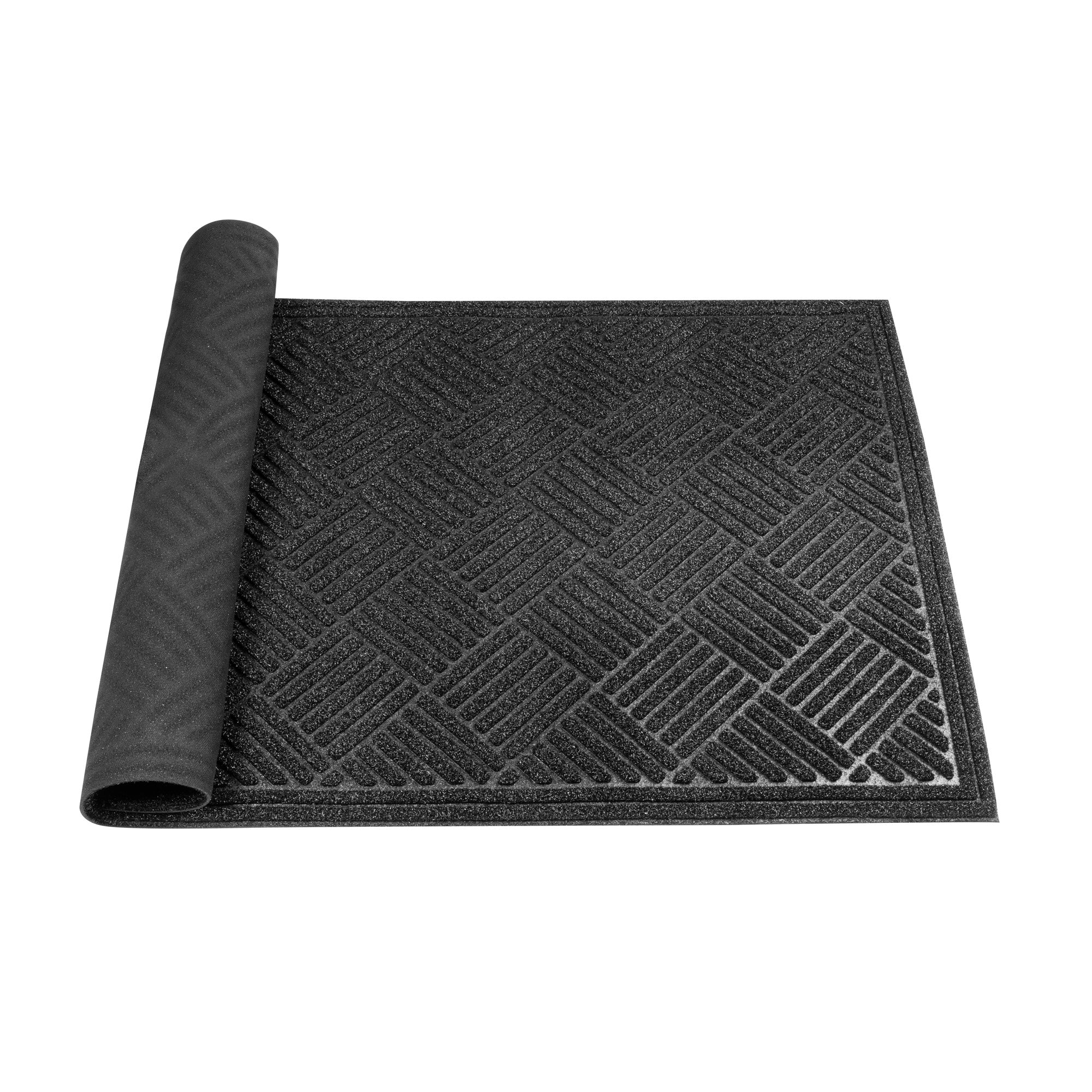 Comfy Feet Black Heavy-Duty Outdoor Floor Mat - Diamond - 60" x 36" - 1 count box