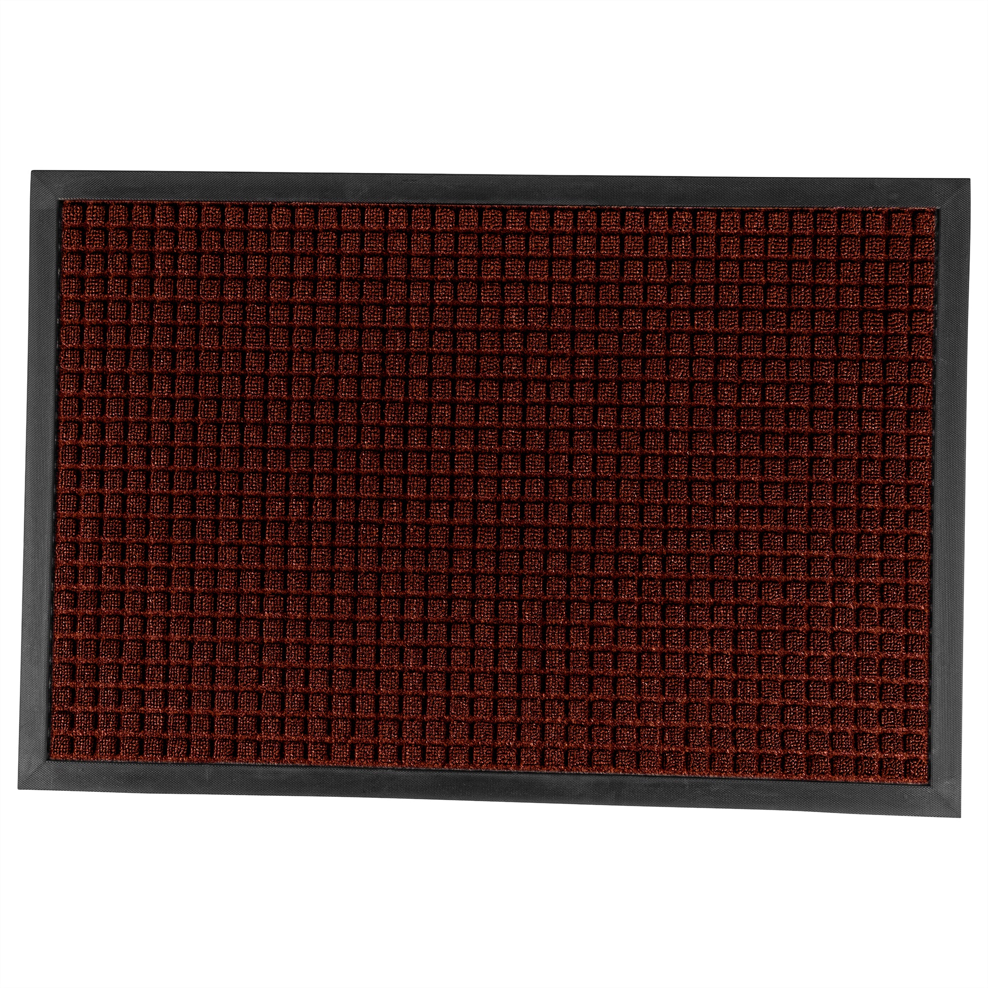 Comfy Feet Burgundy Heavy-Duty Carpet Floor Mat - Waffle - 36" x 24" - 1 count box