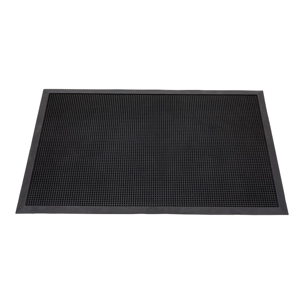 Comfy Feet Black Rubber Floor Mat - Non-Slip - 36" x 24" - 1 count box