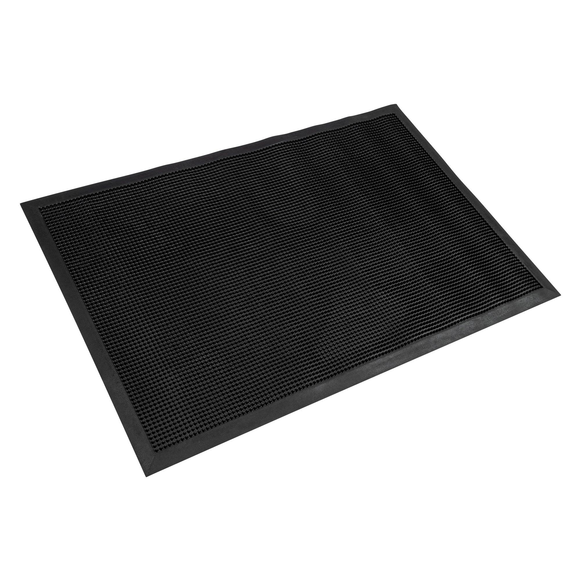 Comfy Feet Black Rubber Floor Mat - Non-Slip - 36" x 24" - 1 count box