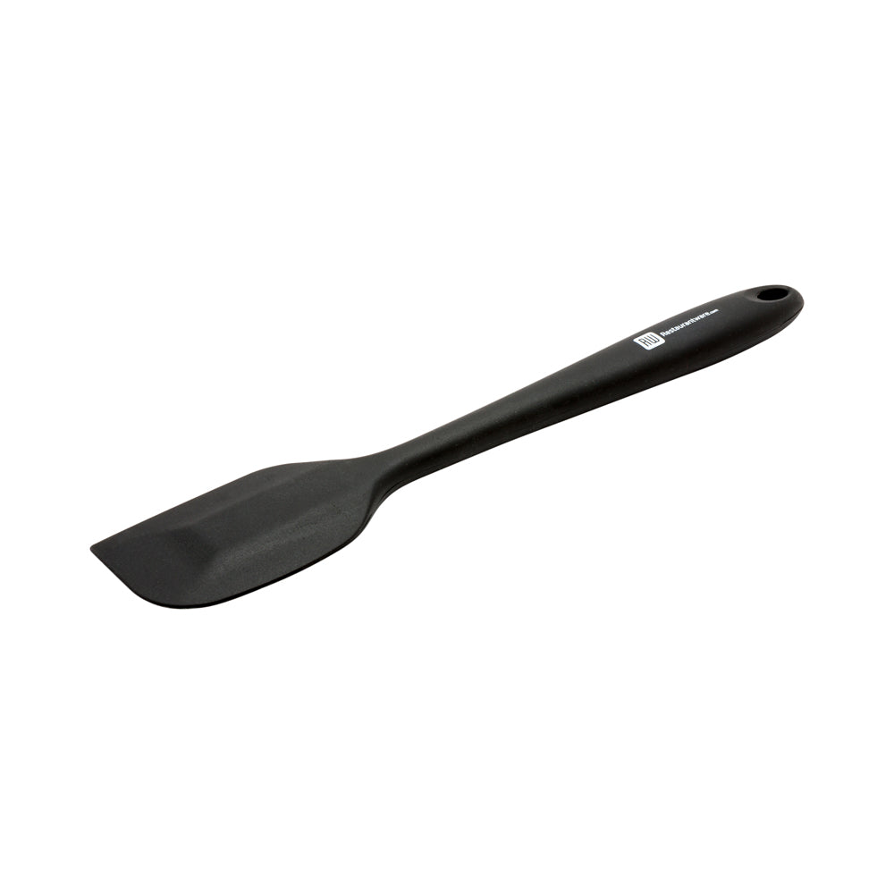 Black Silicone Spatula - Flat - 10 1/2" - 1 count box