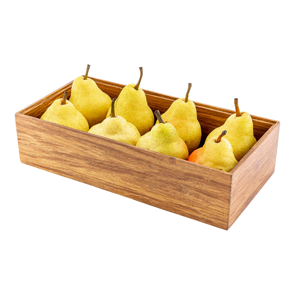 Eco Display Natural Bamboo Condiment Rack Deep Box - 13" x 6 1/2" x 3 1/4" - 1 count box